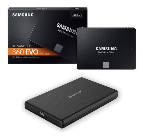 Disco Solido Ssd Samsung 860 Evo 500gb + Docking Usb C