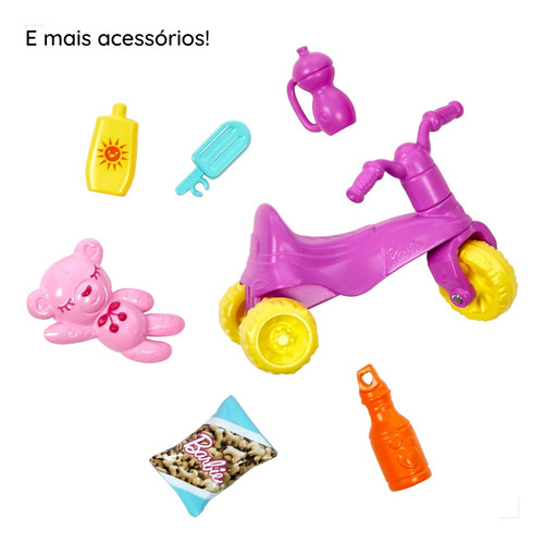 Playset Muñeca Skipper Niñera Con Castillo Inflable - Barbie