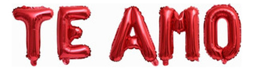 Globos Te Amo Declaración Novios Aniversario Amor Febrero Rojo Frase Te Amo