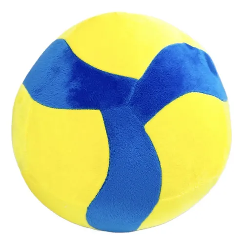 PEAJPBS Peluche De Voleibol Sonriente – Muñeco Suave De 20 Cm – Almohada Y Juguete Decorativo – Regalo De Cumpleaños Para Niños Y Amantes Del Deporte
