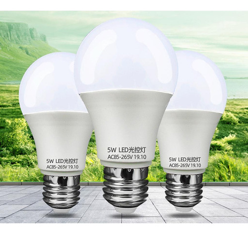 ~ 4x Lâmpada De Caixa Automática E27 Luz Noturna Decorativa