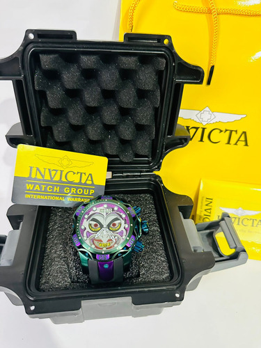 Reloj Invicta Edición Especial Joker Dc Fullset Para Hombre