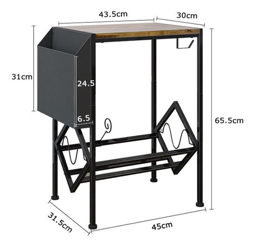 Soporte Para Tocadiscos, Mesa Auxiliar Rodante, Mesa Para S