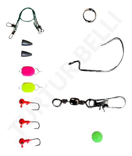 Imagen 4 de 8 de Kit De 101 Piezas De Señuelo Cebo Moscas Anzuelos Para Pesca