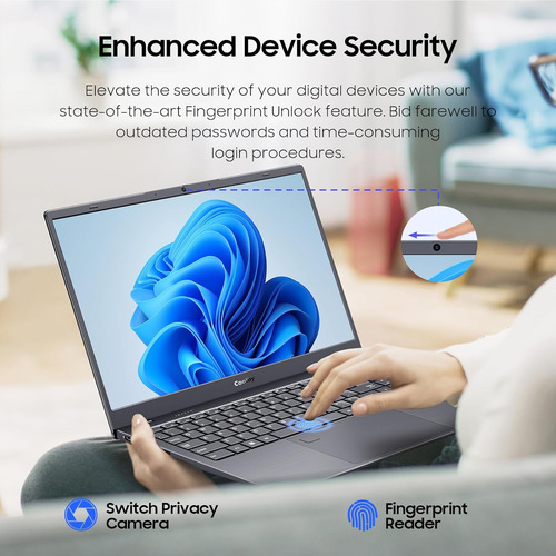 Fingerpront - Computadora Portátil Con Windows 11 De 15.6 Pu
