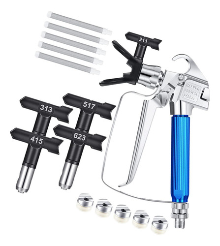 Kit De Pulverizador De Tinta Sem Ar Máquina De