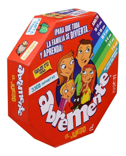 Juego De Mesa Abremente 3360 Preguntas Para Jugar Niños