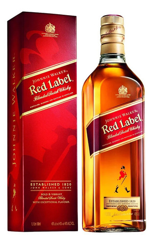 Whisky Johnnie Walker Red Label Litro Envios Solo Caba