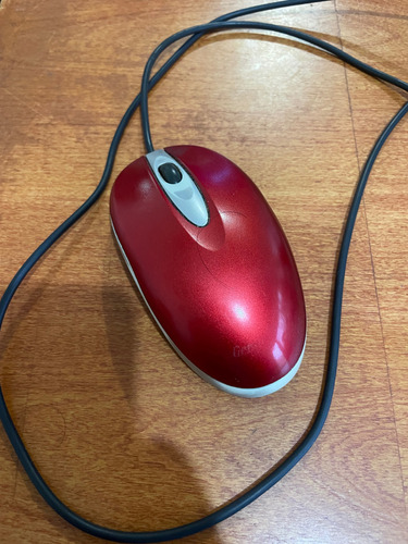 Mouse Genius Gm 04004p Cable Ps2 Usado Perfecto Estado Rojo (Usado)