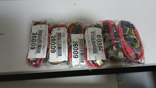Kit de 6 tarjetas elevadoras Ver 009s USB 3.0 PCI-e de 1 a 16 x, color rojo