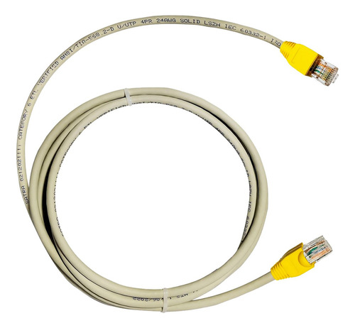 Cable De Internet Cat 6 Utp Cobre Puro 5mts Gris Satra