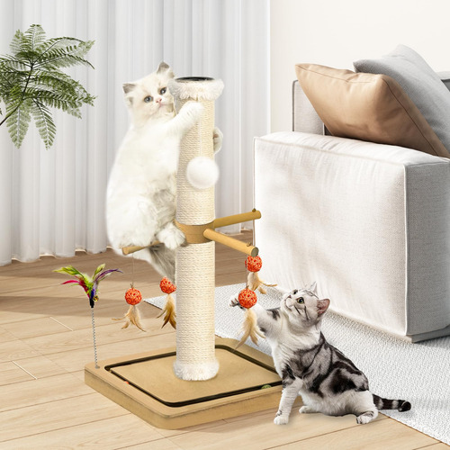 Rascador Para Gatos Paroto Sisal Con Juguetes Para Gatos De