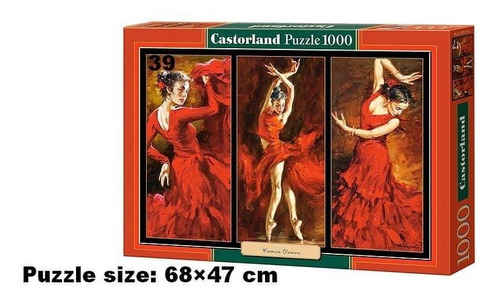 Rompecabezas Puzzle 1000 Pzas Castorland Bailarinas Carmesi 