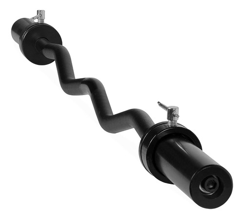 Barra Ez Curl Olímpica 120 Cm Cap Barbell 7 Kg Negro