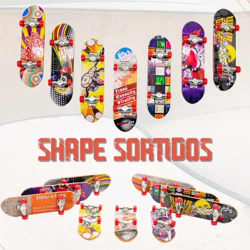 Kit 4 Skate De Dedo Mini Com Lixa Fingerboard Truck - AuShopExpress - Skate  de Dedo - Magazine Luiza