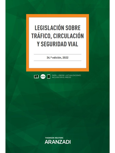 Libro Legislacion Sobre Trafico Circulacion Y Seguridad V...