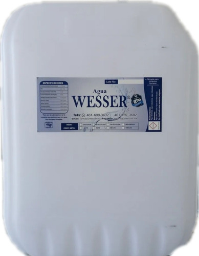 Agua Destilada Wesser