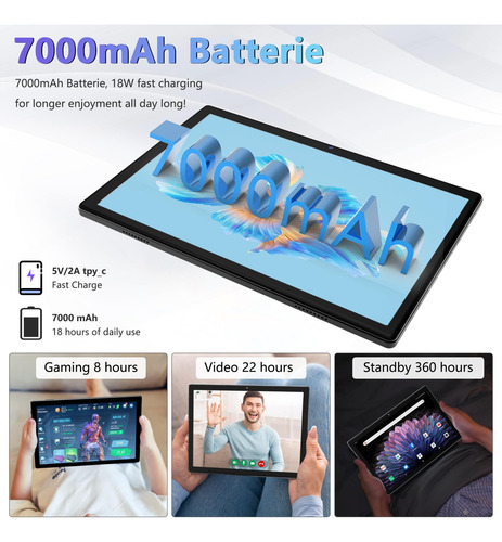Tablet Android 13 Más Nuevo De 2024 De 10 Pulgadas, 5g Wifi