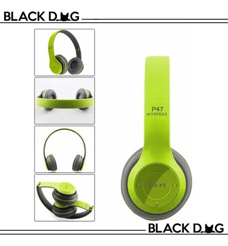 Auriculares Bluetooth P47 Inalámbricos Micro Sd + Smartwatch
