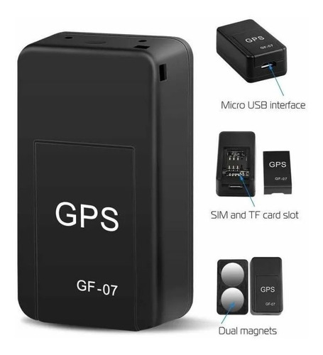 Mini Gps Rastreador Localizador Gsm Gf-07 Para Carros, Motos