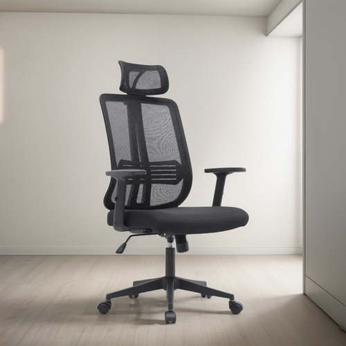 Cadeira De Escritório Ergonômica Giratória Regulável 2d 3d