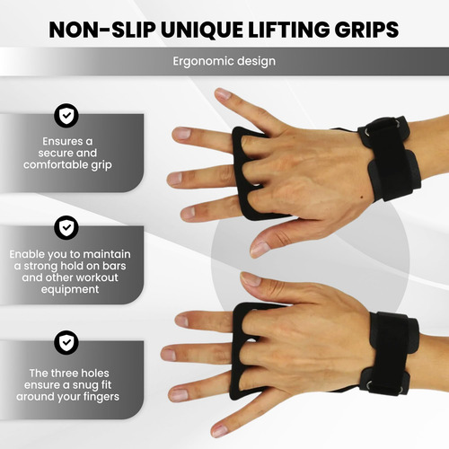 Empuñaduras De Mano Wod 3 Agujeros Entrenamiento Crossfit Mm