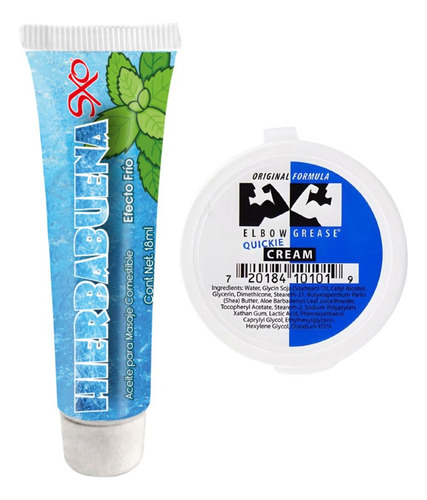 Lubricante Corporal Frio Hierbabuena + Elbow Grease Original Hierbabuena