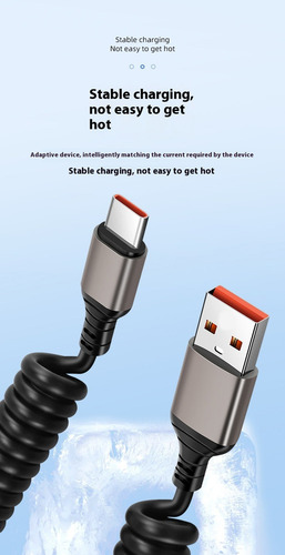 X Cable Usb A Tipo C Cable De Datos De Carga Rápida 6a