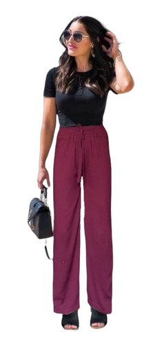 Pantalon De Lino De Mujer