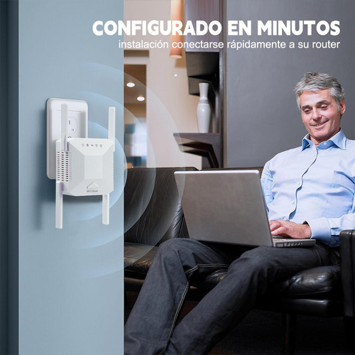 Repetidor Wifi 5g 2.4g Fácil Instalación Compatible Al Cien