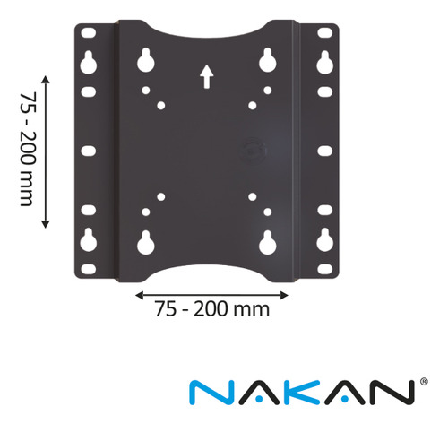 Soporte Tv Nakan Fijo Negro 17 A 43 Pulgadas