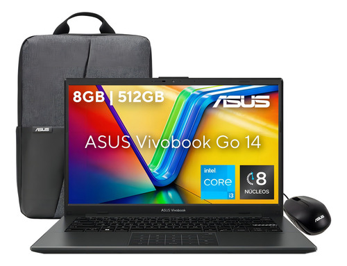 Laptop Asus Vivobook Go E1404ga Intel Core I3 8gb 512gb