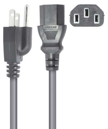 Cable De Energía Universal Paquete De 10 Pzas C-13 Cpu Pvc