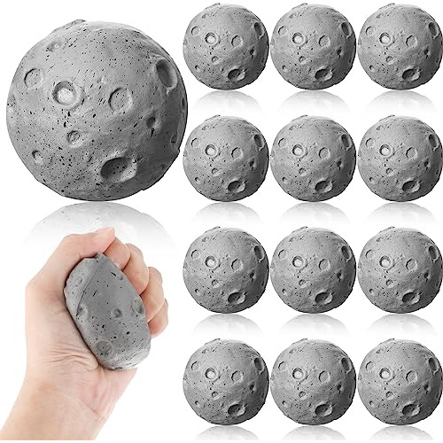 Moon Stress Balls 2.5 Inch Anxiety Fidget Relief Squeez...