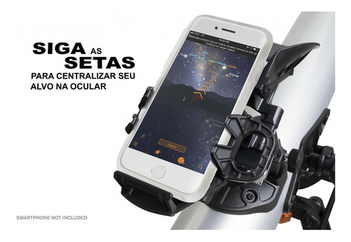 Telescópio Celestron Com Autoguide Smartphone Explorer 80