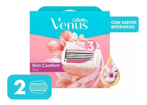 Gillette Repuestos De Afeitar Venus Spa 2uni