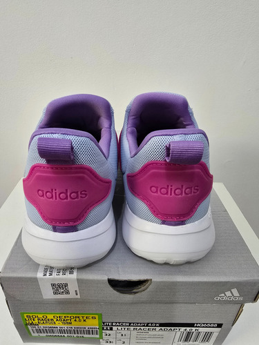 Zapatillas Adidas Lite Racer Adapt 4.0 Excelentes Niña T32 (Usado)
