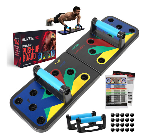Tabla De Empuje Muscle Max Multifunción Para Entrenamiento Varios Colores