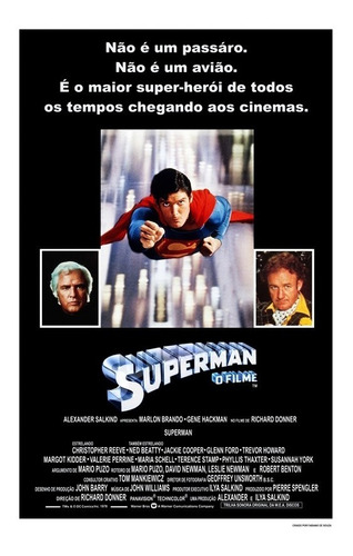 Pôster Peq. (imp. Couche A3) De Superman : O Filme / Ver. 4