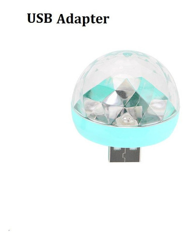 Mini Luz 5w Rgb Rotación Dj Led Usb Auto Fiesta Colores