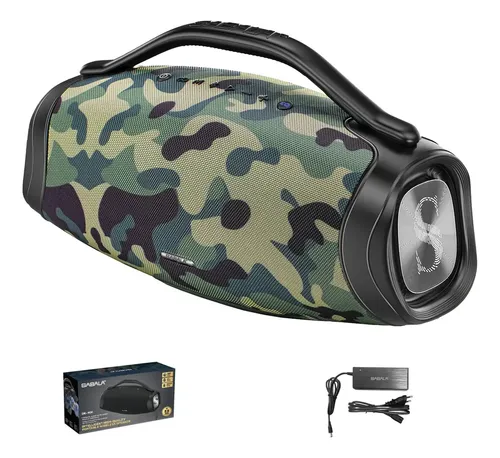 Caixa De Som boombox Sabala bluetooth 5.4 200w-dr909 App 39000mah 30H Camuflagem