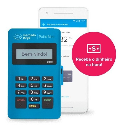 Imagem 2 de 3 de Maquina De Cartão-promoção Point Mini D 150 Mercado Pago