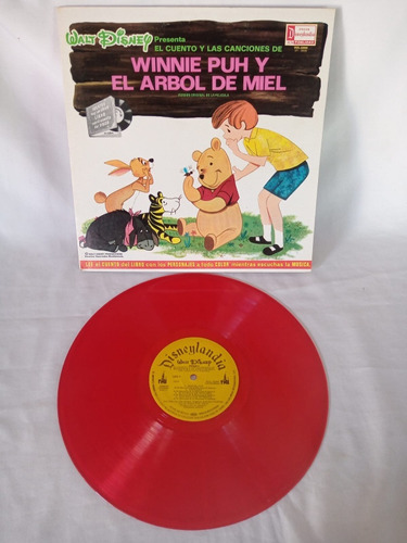 Lp Y Cuento Winnie Puh Y El Arbol De Miel Disco Rojo De 1970
