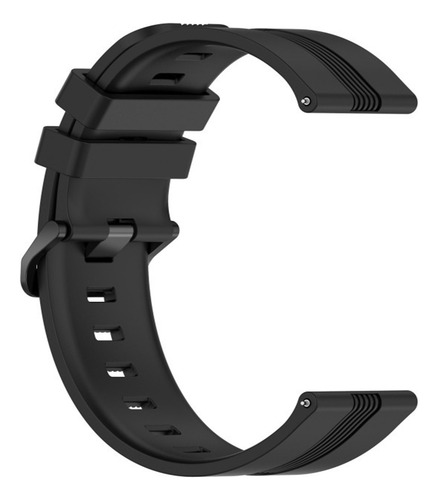 . Correa De Reloj De Silicona Negra Para Samsung Galaxy