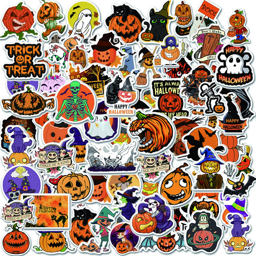 100 Pegatinas De Halloween Para Niños, Decoraciones De...