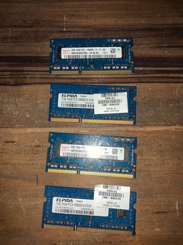 Vendo Lote Memoria Ram Ddd3 Pc10600s