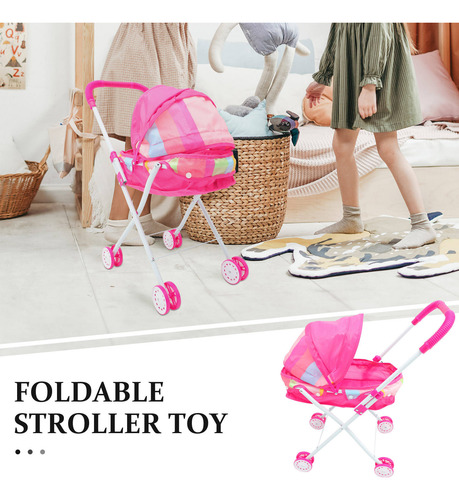 Cochecito De Bebé, Cochecito Para Niña, Juguete, Luces Adora