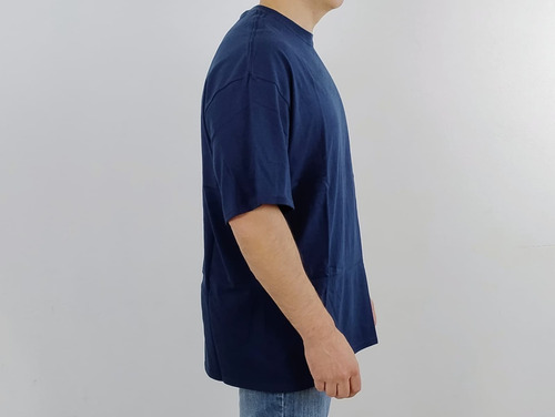 Playera Lisa Marca Óptima Color Azul Marino Talla Eg