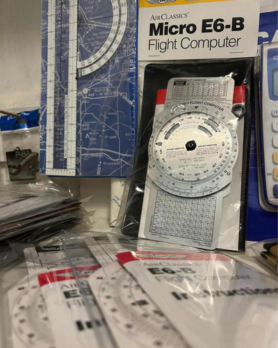 Computadores De Vuelo Y Reglas Plotter Piloto Avión Aviación