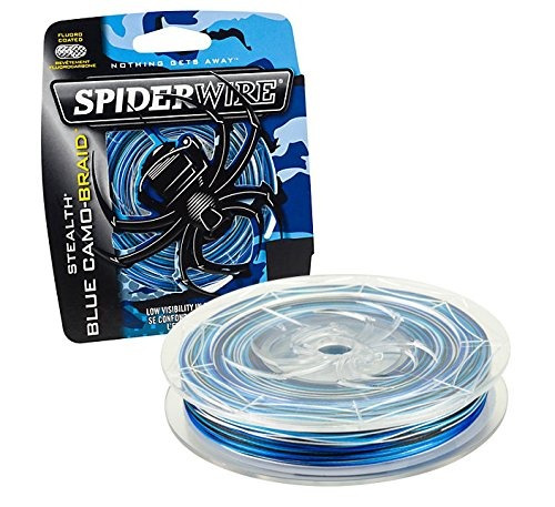 Spiderwire Stealth Blue Camo Braidtm 30lb | 136kg 125yd | 11